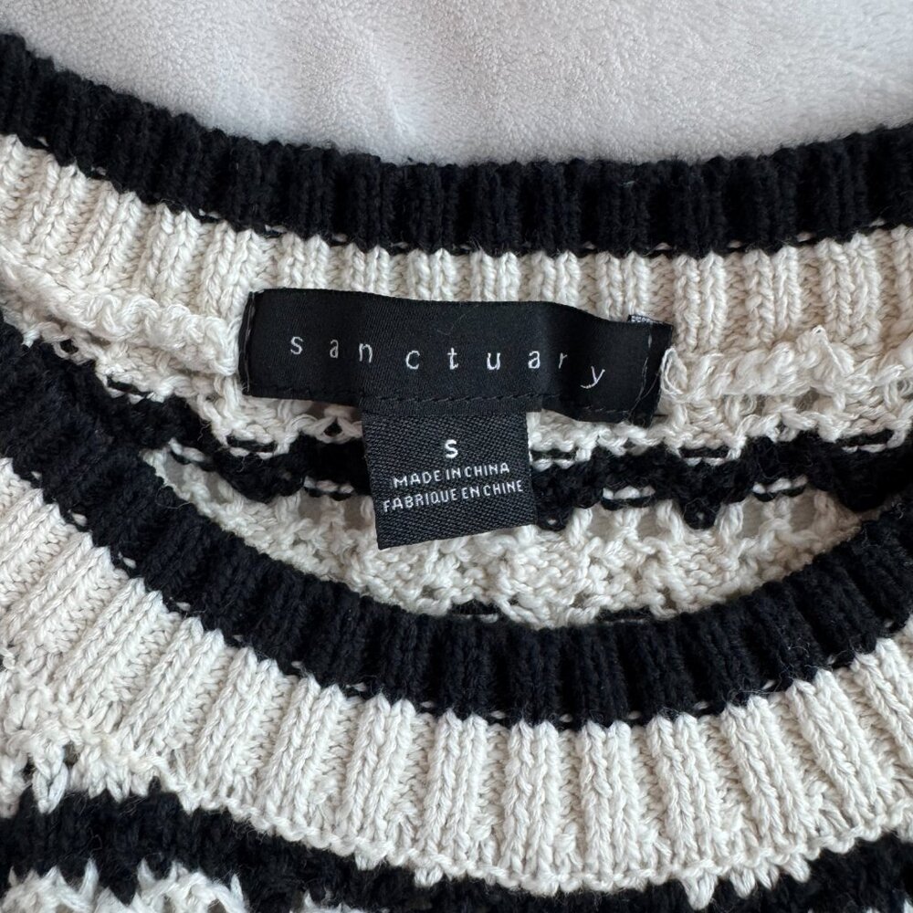 Sanctuary Stripe Cotton Sweater Tank * NWOT - Picture 3 of 6